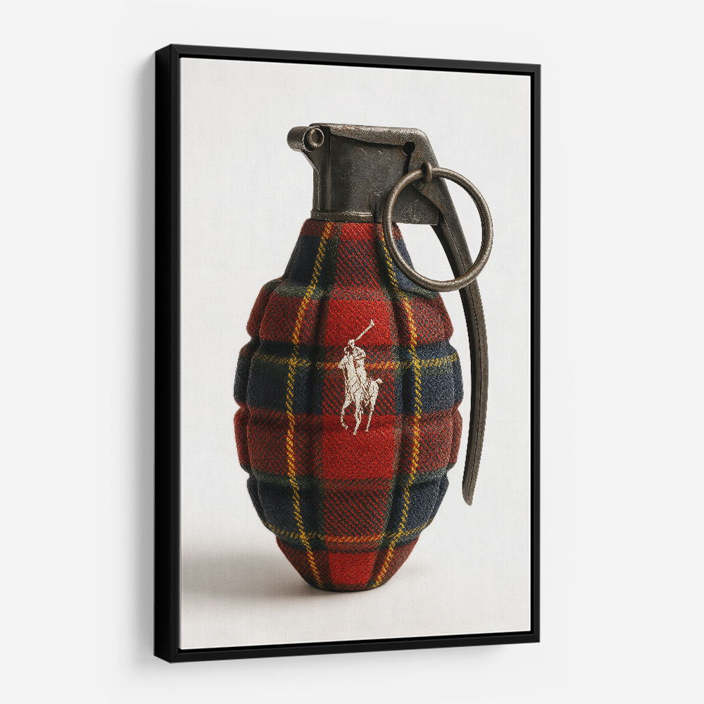 Ralph Lauren Fashion Inspired Grenade Wall Art   